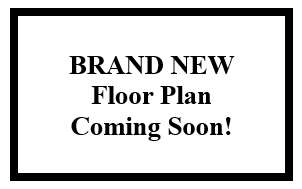 Floor plan for 1 bed, 1 bath, 735 sqft